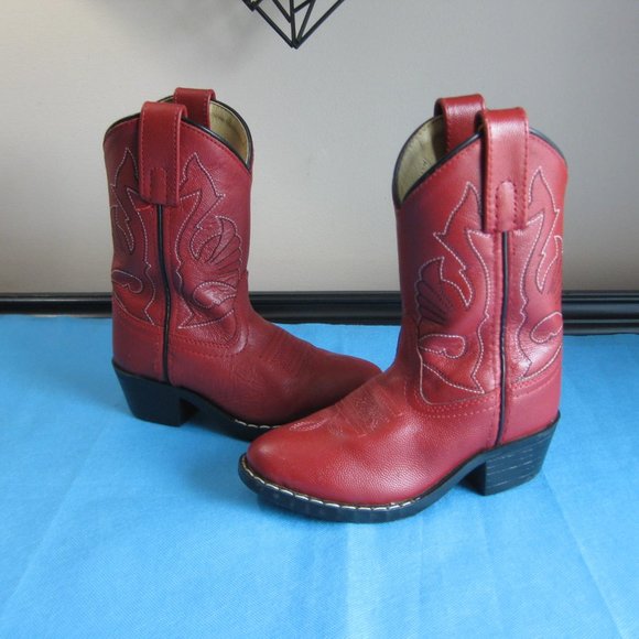 Masterson Boot Co. Other - Masterson Boot Co Red Leather Cowgirl Boots 8.5